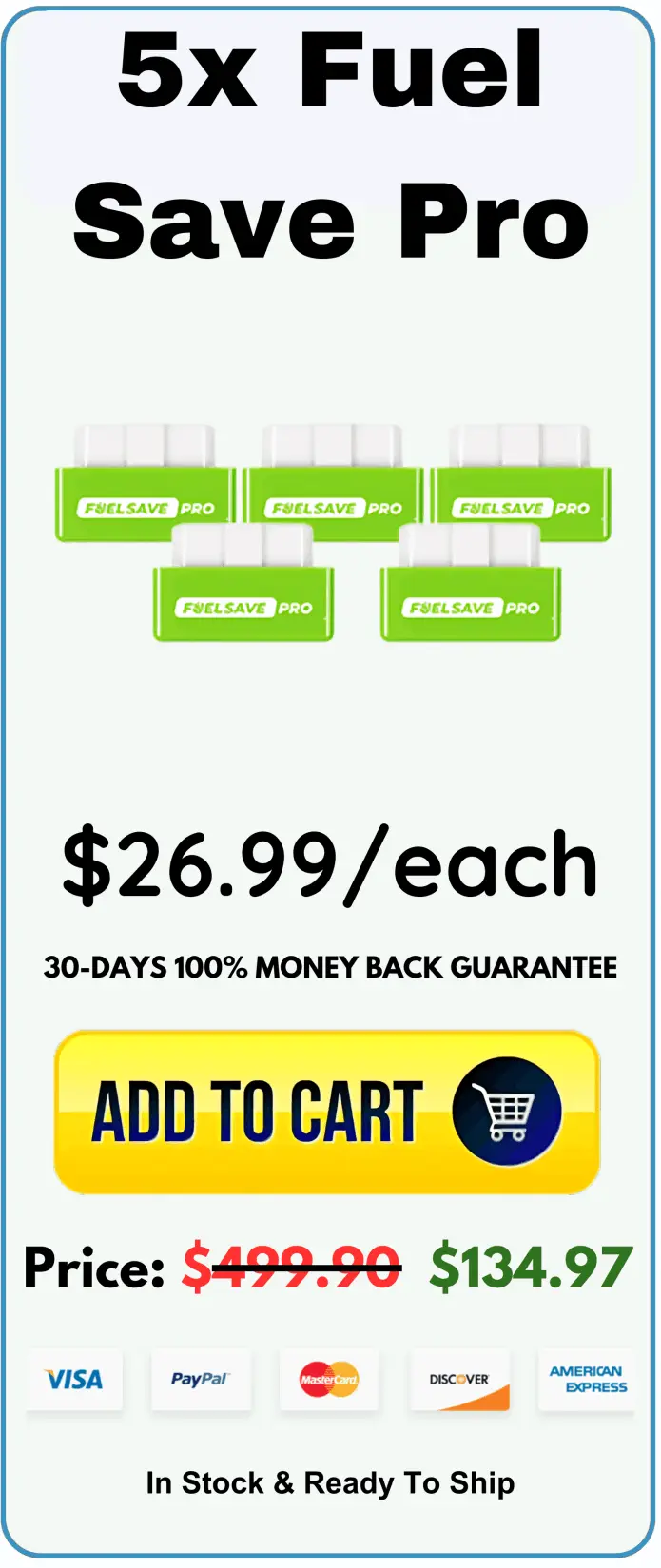 Fuel Save Pro offer package price 